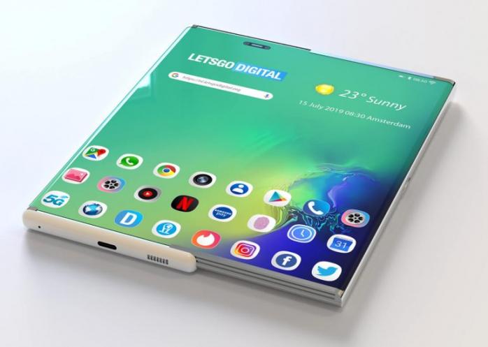 Компания Samsung запатентовала новый смартфон размером с планшет. Фото: LetsGoDigital