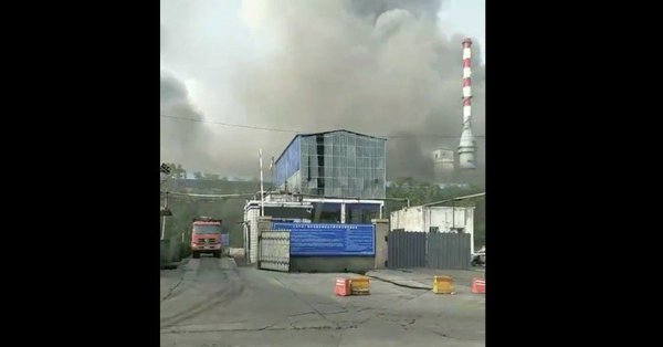 Пожежа у Китаї. Фото: twitter/ LP_Monde