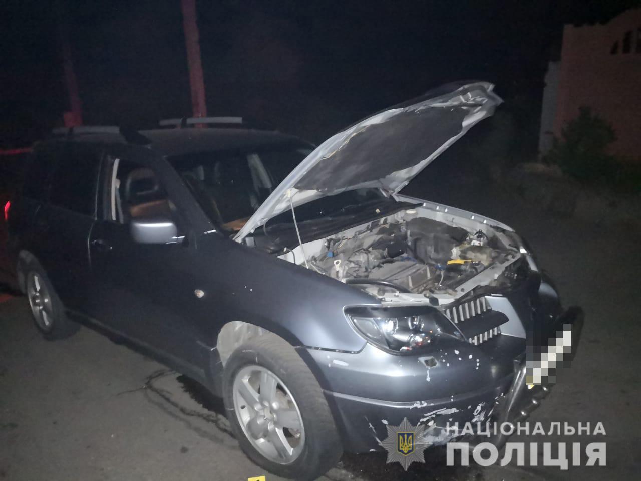 В Никополе взорвался автомобиль, есть пострадавшие. Фото: Нацполиция Днепропетровской области