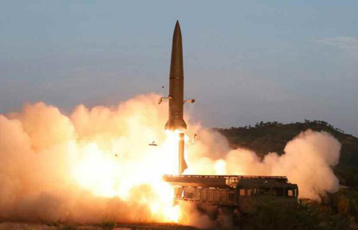Вчера был зафиксирован запуск двух ракет Северной Кореей, фото: «Родонг Синмун»