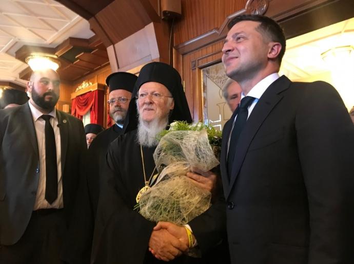 Зеленский встретился с патриархом Варфоломеем, фото — ОПУ