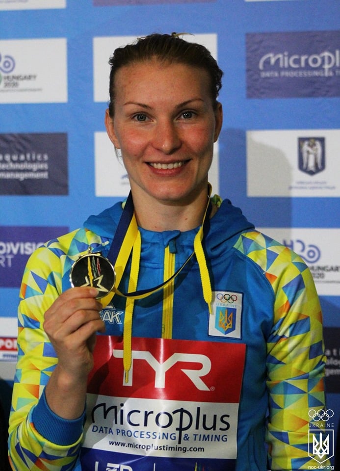 Елена Федорова – серебряный призер ЧЕ. Фото: НОК Украины и олимпийская команда в Facebook