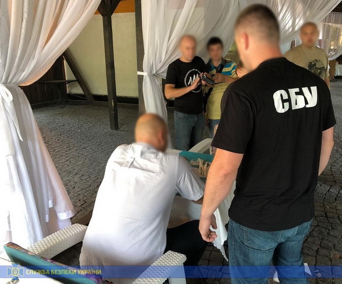 СБУ затримала вимагача в Житомирі. Фото: СБУ