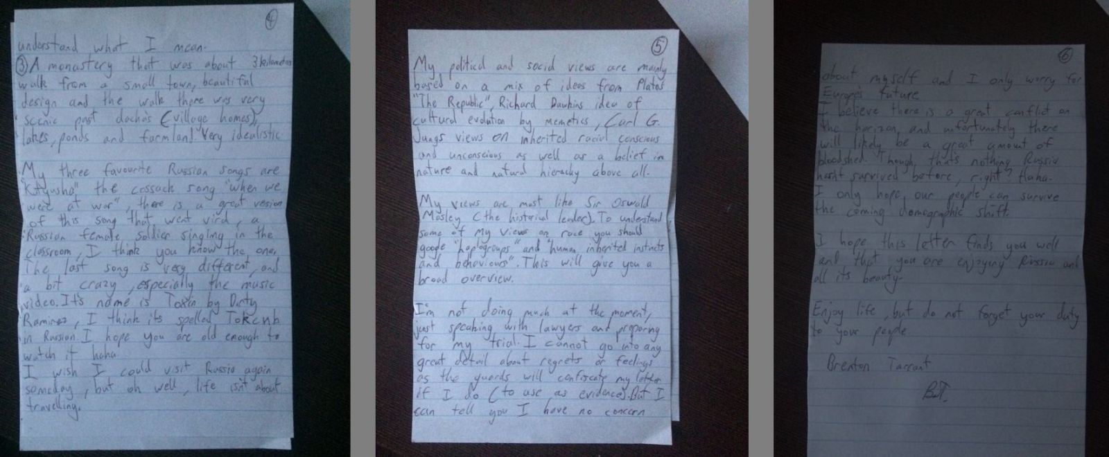Терроризм: стрелок из Крайстчерча написал странное письмо в Россию, фото — ВВС