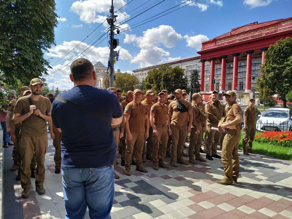 Марш защитников Украины: репетиция праздничного шествия состоялась в Киеве, фото — Фейсбук А.Колумбет