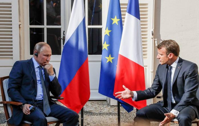 Переговори Макрона і Путіна: що вони говорили про Україну, фото — ТАСС