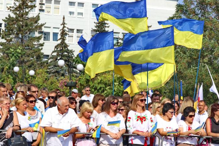 «Слава Украине»: в РФ пикетом отметили День Независимости Украины. Фото: Новости Бердянска