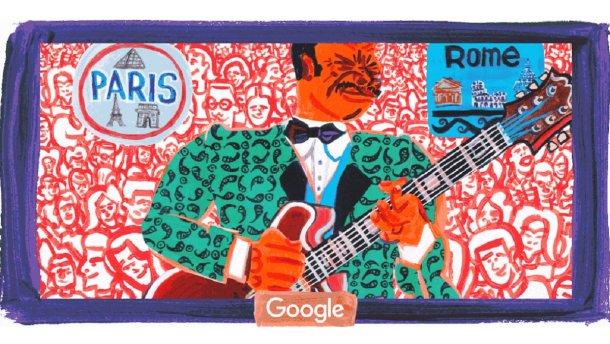 Google посвятил дудл легендарному американскому музыканту Би Би Кингу. Фото: Google