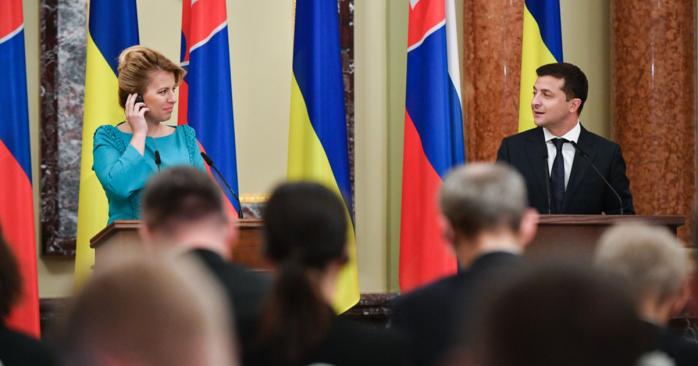 Президенты Украины и Словакии. Фото: president.gov.ua