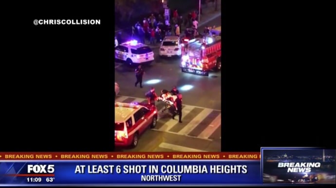 Стрельба в Вашингтоне. Скриншот: FOX 5