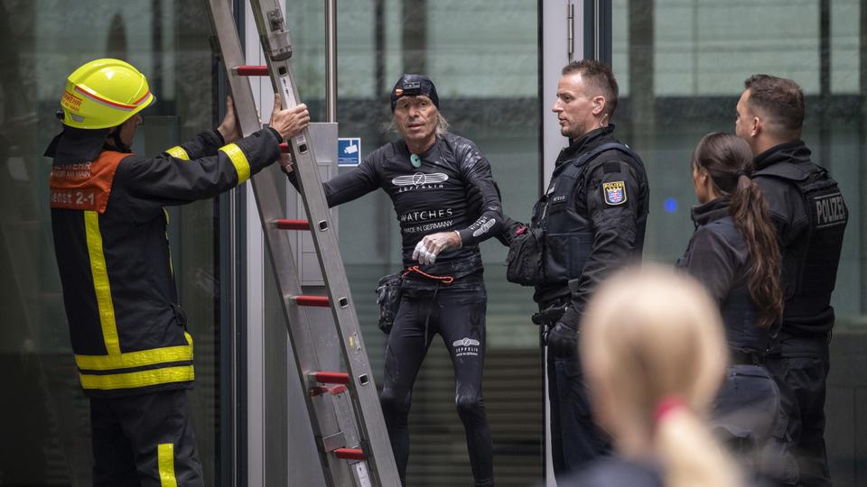 «Спайдермен» у Франкфурті. Фото: hessenschau.de