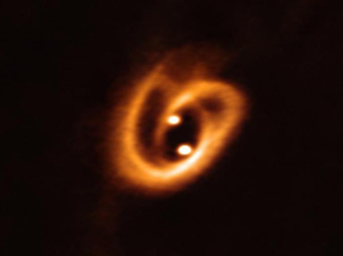 Полученное учеными изображение «космического кренделя», фото: ALMA (ESO / NAOJ / NRAO), Alves et al.
