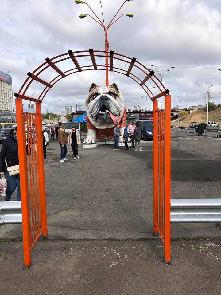 Скульптура пса в Киеве. Фото: Oleg Godunov в Facebook