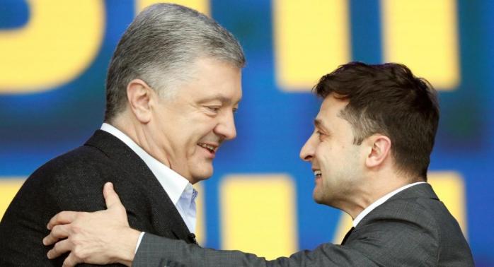 Петр Порошенко и Владимир Зеленский, фото: Delfi