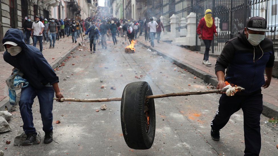 Протести в Еквадорі: у Кіто мітингують проти президента Леніна Морено, фото — "BBC-Україна"