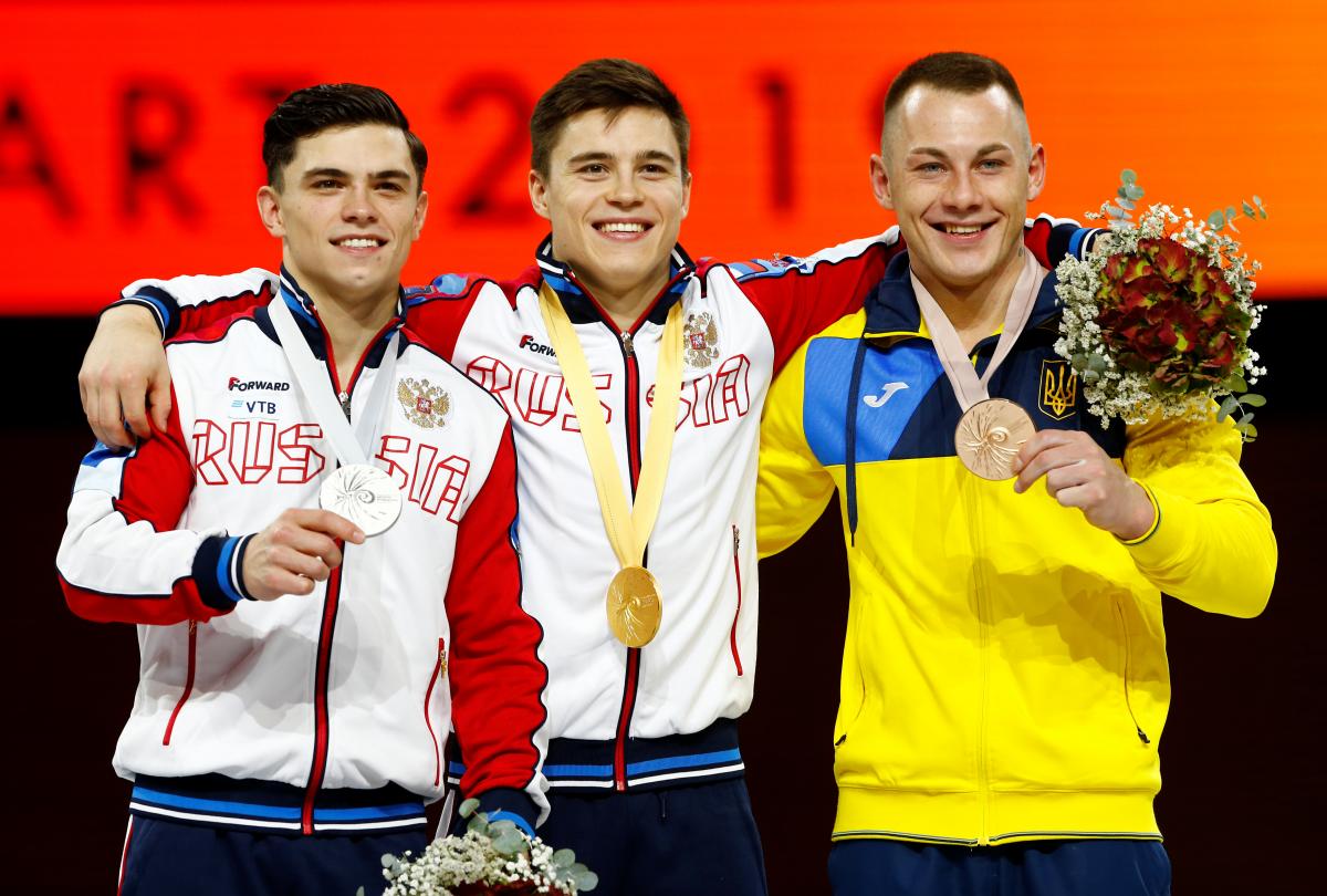 Украинский гимнаст Радивилов завоевал медаль чемпионата мира. Фото: Reuters