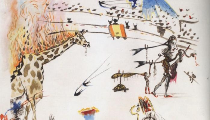 Картину Сальвадора Дали «Горящий жираф» похитили из галереи в Сан-Франциско, фото: ABC30