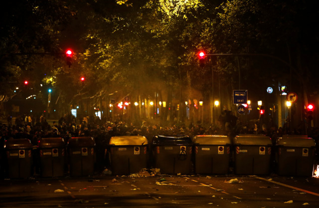 Протесты в Барселоне. Фото: Reuters