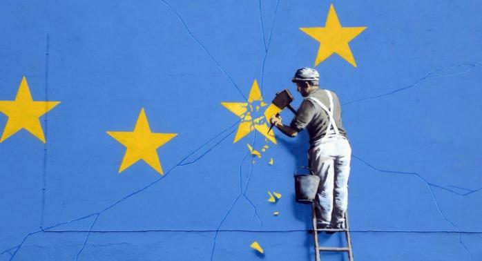 Brexit запланирован на 31 октября этого года, фото: banksy.co.uk