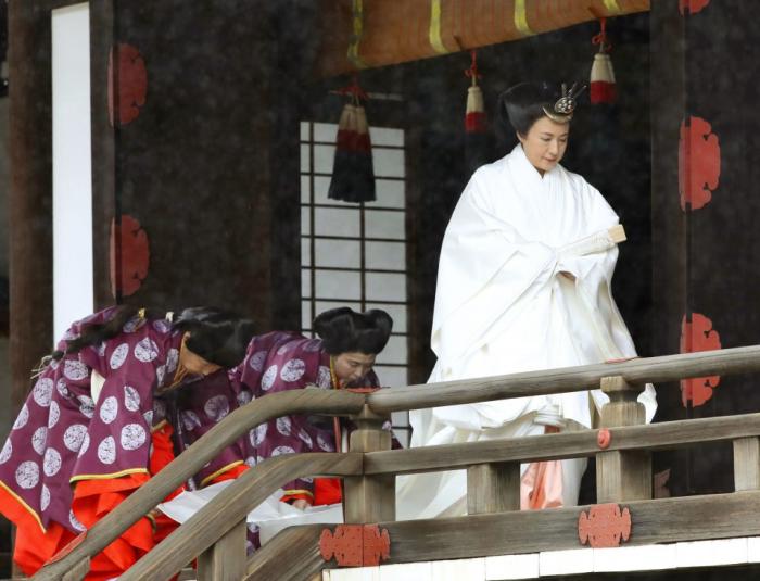 Во время интронизации императора Японии Нарухито, фото: Kyodo