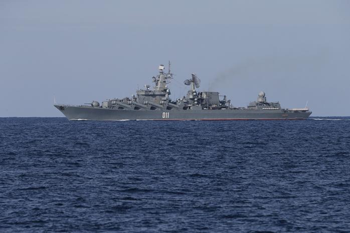 Військові кораблі Росії в Азовському морі, фото: Міноборони РФ