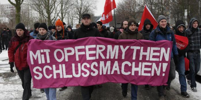 Антинацистский марш в Дрездене, фото: «Википедия»