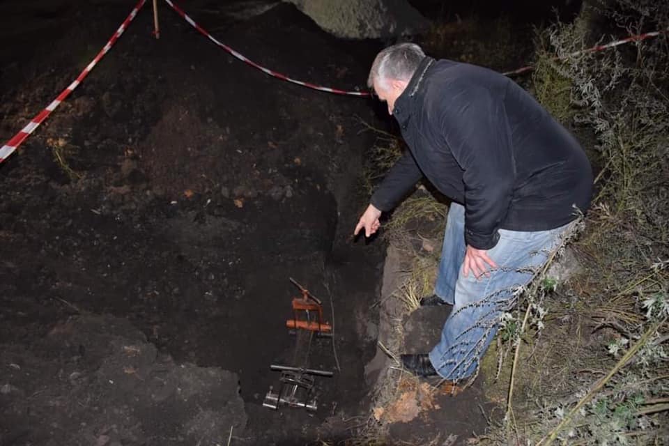 Поврежденный газопровод в Кропивницком. 