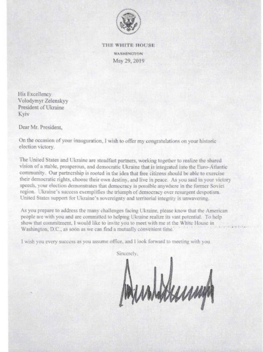 Трамп запросив Зеленського у Вашингтон: опубліковано лист, фото — "РБК-Україна"