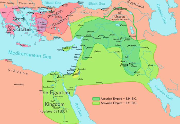 Ассирия в IX-VII вв. до н. е., фото: «Википедия»
