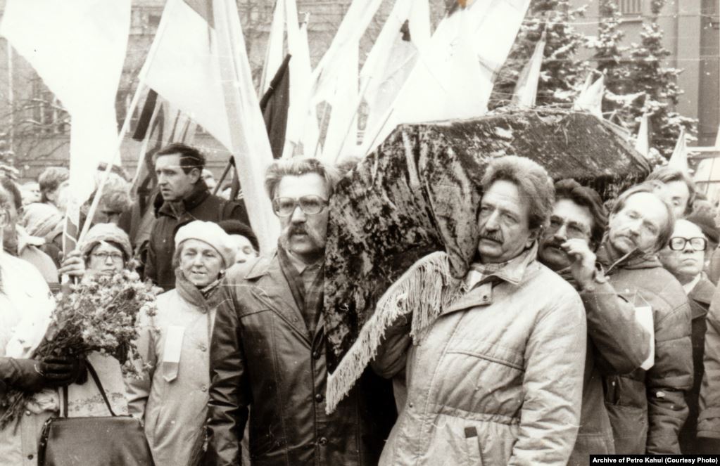 Перезахоронение Стуса, Литвина и Тихого. Фото: Радио Свобода