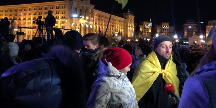 Во время сегодняшних митингов в Киеве, фото: «Ракурс»