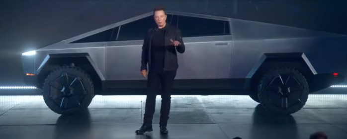 Tesla презентувала електропікап Cybertruck з незвичайним дизайном, фото: YouTube