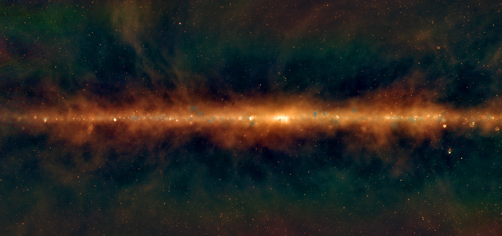 Астрономи показали, як виглядає Чумацький шлях в низькочастотних радіохвилях. Фото: ХАЙТЕК