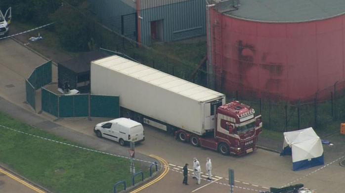 В октябре в Великобритании обнаружили грузовик с телами 39 человек, фото: SkyNews