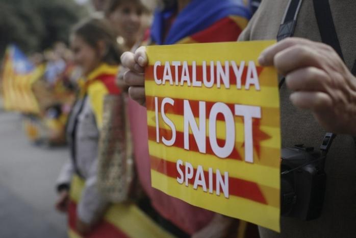 Акція протесту в Каталонії. Фото: Delo.ua