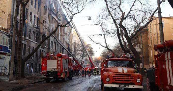 Пожежа в Одесі. Фото: Думська