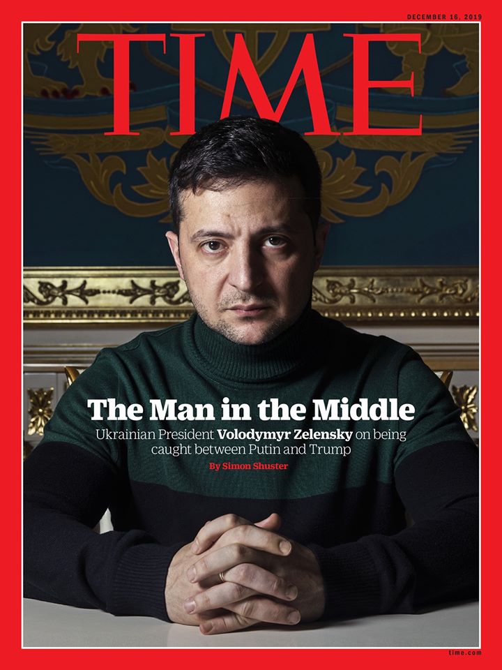 Зеленський потрапив на обкладинку Time як «людина на роздоріжжі між Путіним і Трампом», фото — Time