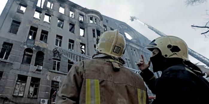 Наслідки пожежі в Одесі, фото: ДСНС
