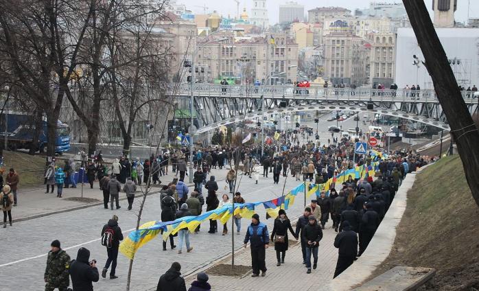 На Майдане Независимости проходит акция «Красные линии для Зеленского», фото: Википедия