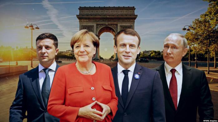 Саміт у Парижі затримався, Зеленського посадили навпроти Путіна, фото — "Радіо Свобода"