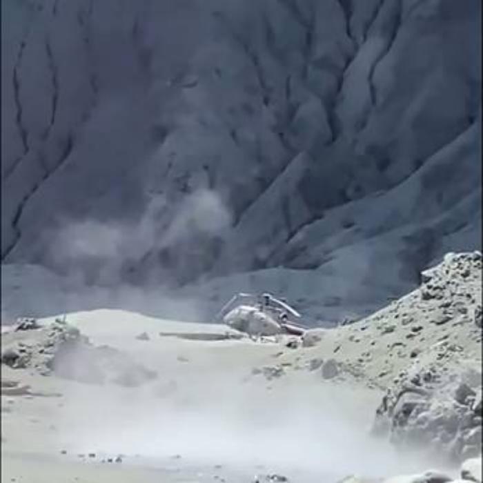 Во время извержения, фото: NZ