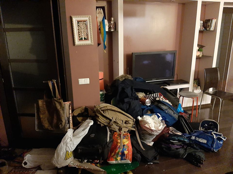 После обысков. Фото: Наталья Акастелова в Facebook