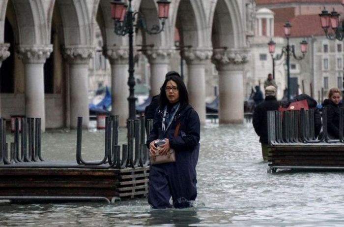 Наводнение в Венеции. Фото: Noi