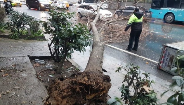 Ураган в Стамбуле: зафиксированы значительные разрушения, фото: hurriyetdailynews