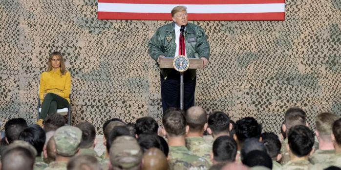Дональд Трамп во время визита в Ирак, фото: The White House 