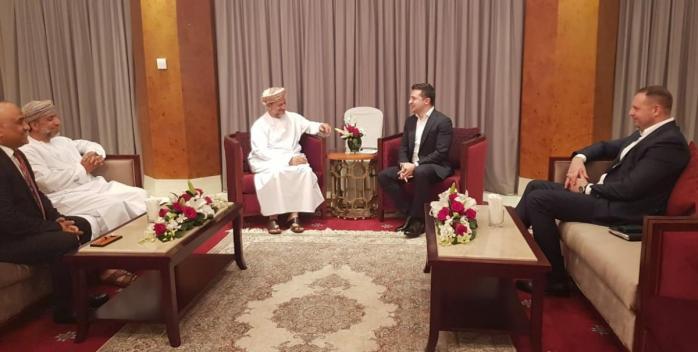 Володимир Зеленський зустрівся з Оманом Абдулсаламом аль-Муршиді, фото: Офіс президента