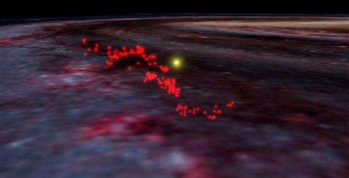 Новая карта Млечного Пути раскрыла гигантскую волну «звездных яслей», фото: Гарвардский университет