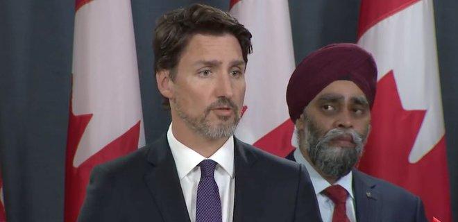 Падение "Боинга": премьер Канады Трюдо заявил, что самолет МАУ сбила ракета, скриншот видео брифинга