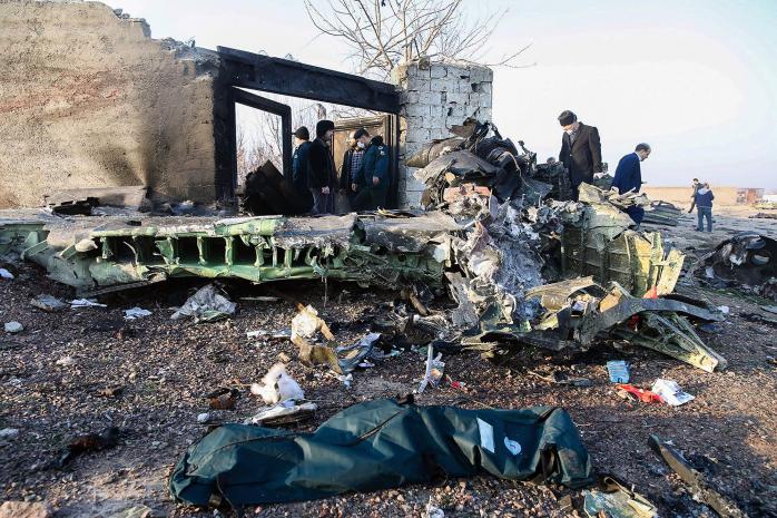 Місце катастрофи літака МАУ в Ірані. Фото: New York Times