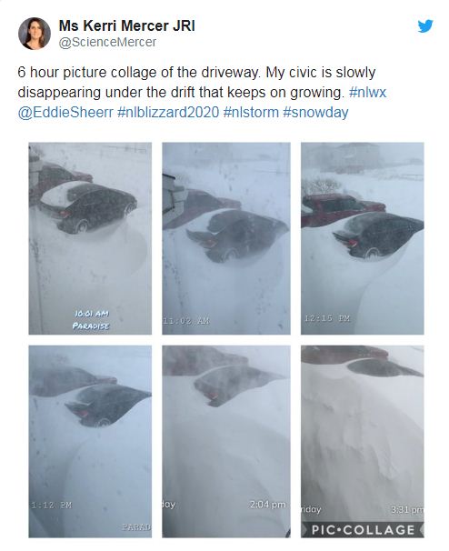 Снегопад в Канаде парализовал остров Ньюфаундленд
